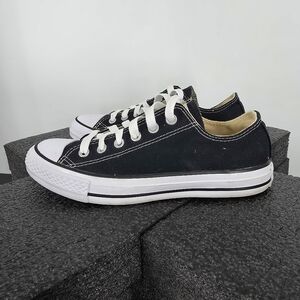 Converse Chuck Taylor All Star Low Top Black White Canvas Sneakers Men 6 Women 8
